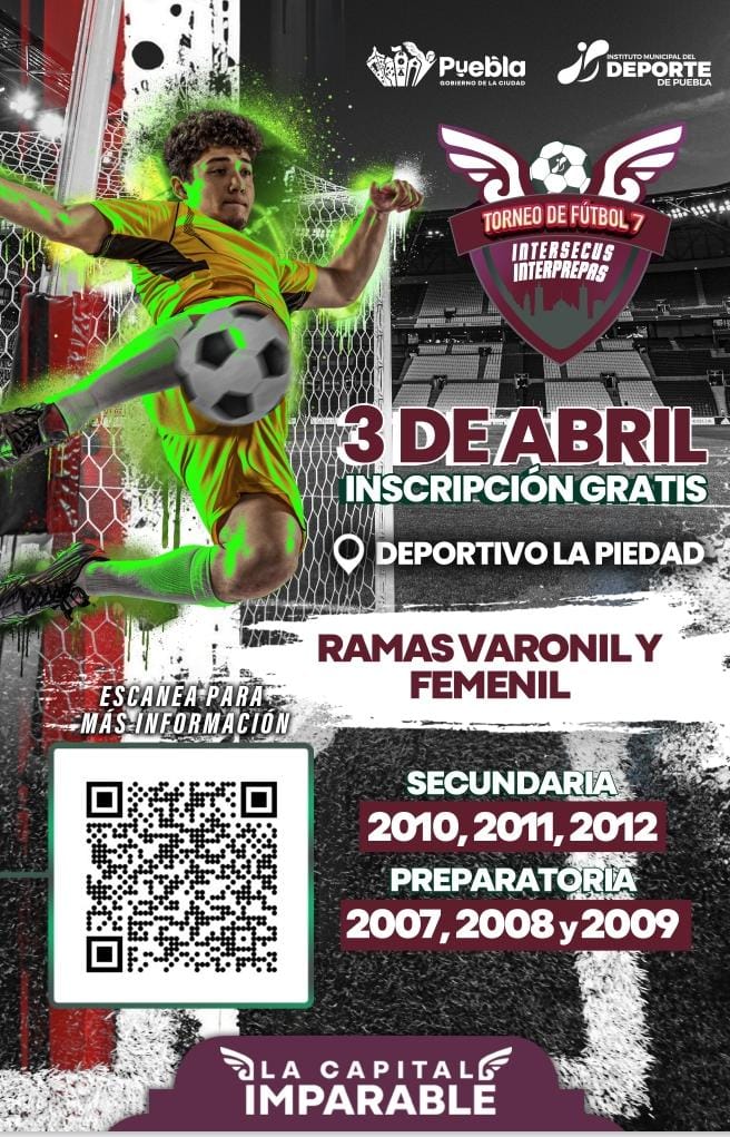 Anuncia el IMDP el Torneo de Intersecus e Interprepas de Futbol 7 – 2025