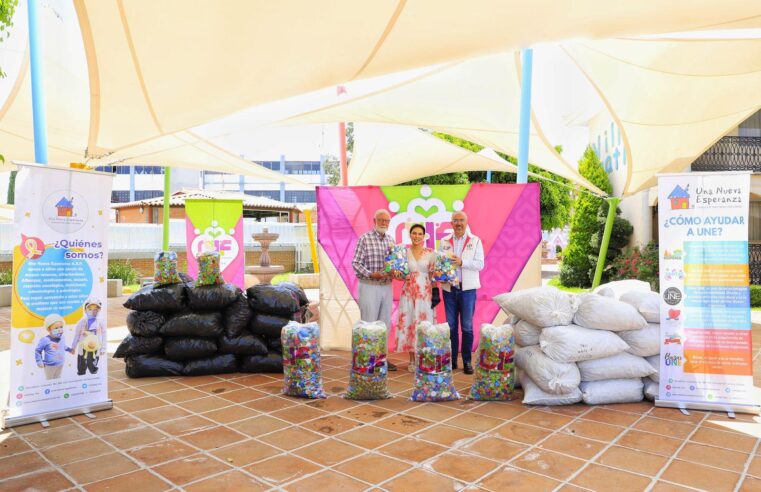 Entrega MariElise Budib tonelada y media de tapitas a la Fundación Una Nueva Esperanza