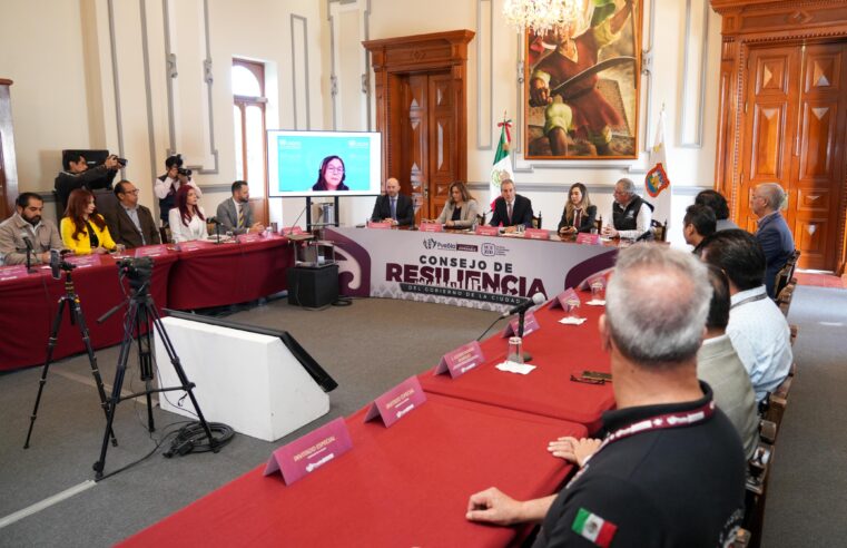 Instala la capital de Puebla el primer Consejo de Resiliencia Municipal del país