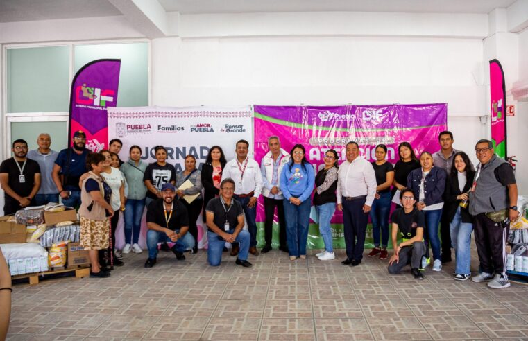 Entrega DIF Puebla Capital insumos alimentarios del programa “Desayunos Calientes”