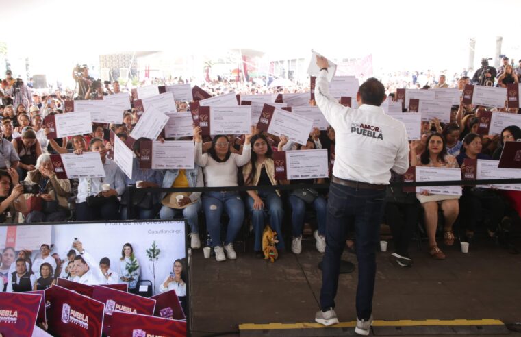 Puebla se transforma con Obra Comunitaria, justicia y bienestar: Armenta