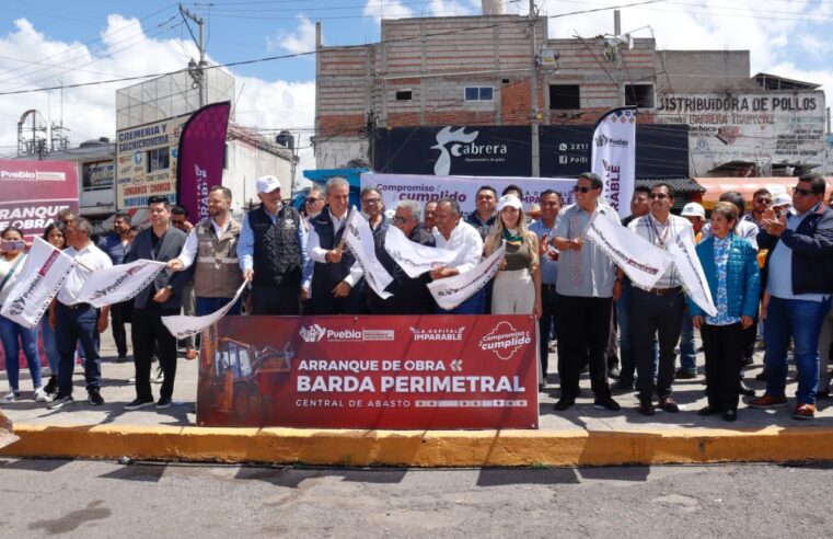 Arranca Pepe Chedraui construcción de Barda Perimetral en la Central de Abasto