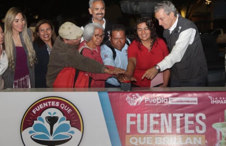 Inaugura Pepe Chedraui rehabilitación de la fuente del Jardín El Carmen