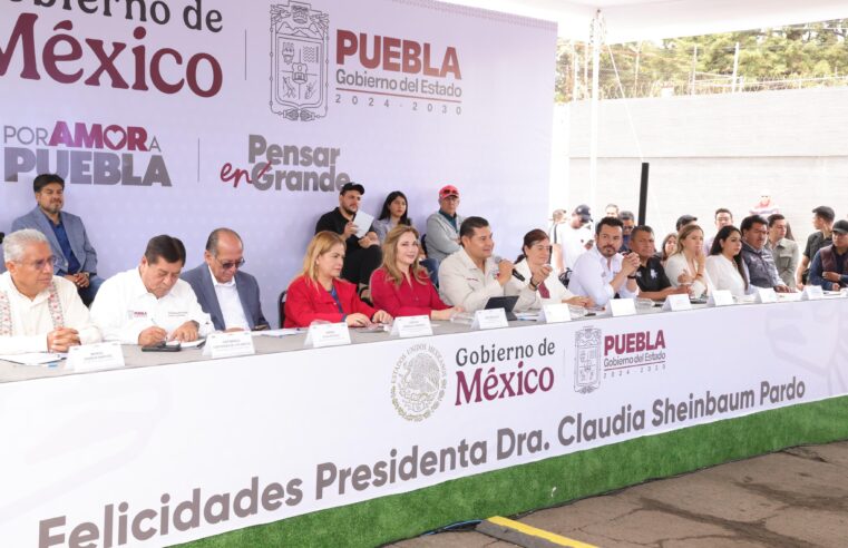 Puebla acompaña a la presidenta Sheinbaum, en la transformación humanista del país: Armenta