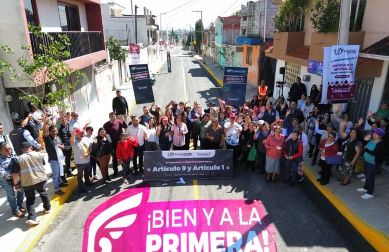 Fortalece Pepe Chedraui infraestructura vial en la colonia Constitución Mexicana