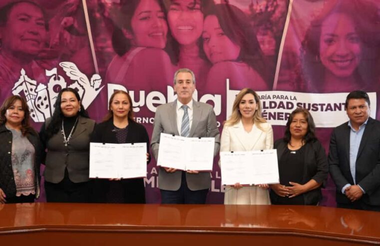 Firma Pepe Chedraui convenio para fortalecer atención a mujeres de Puebla capital