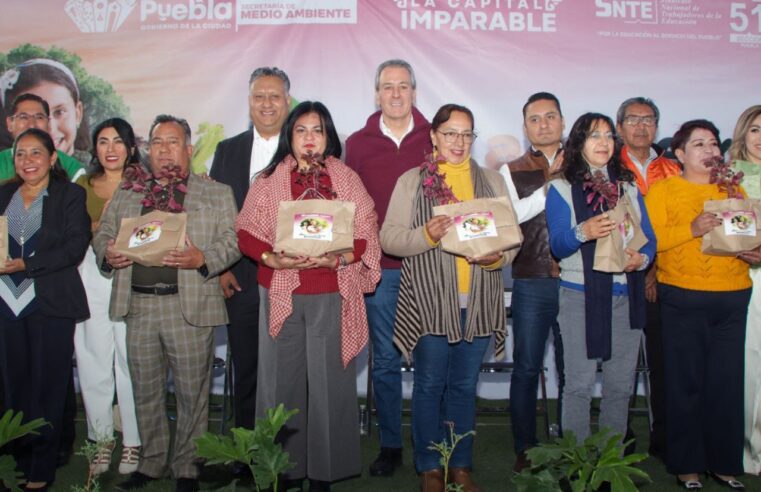 Presenta Pepe Chedraui el programa de huertos escolares “Manos a la Tierra”