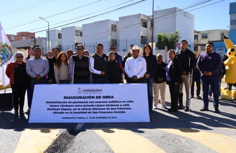 Entrega Armando Aguirre obras por 4.4 mdp; mejorarán movilidad y seguridad