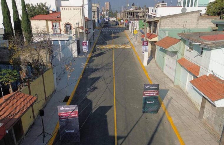 Invierten más de 7 mdp en pavimentación en la colonia Santa Cruz Buenavista