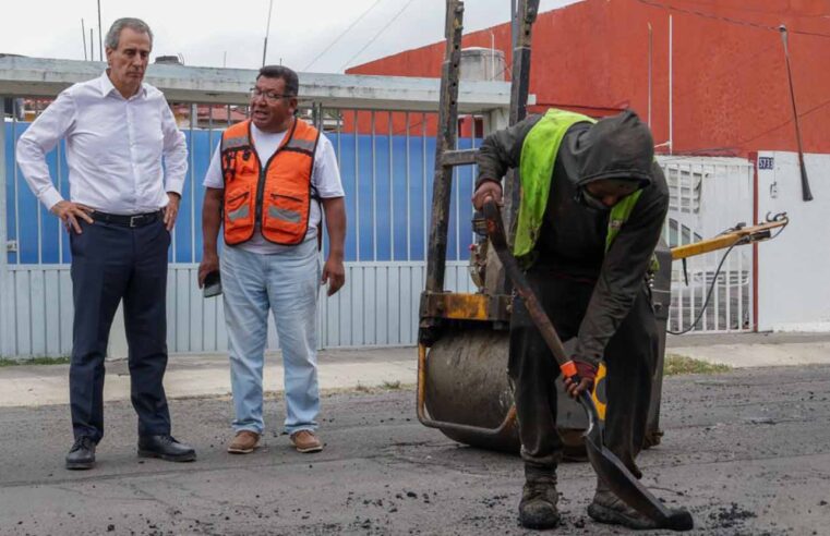 Avanza Gobierno de Pepe Chedraui con la Campaña Capitalina Bacheando Puebla
