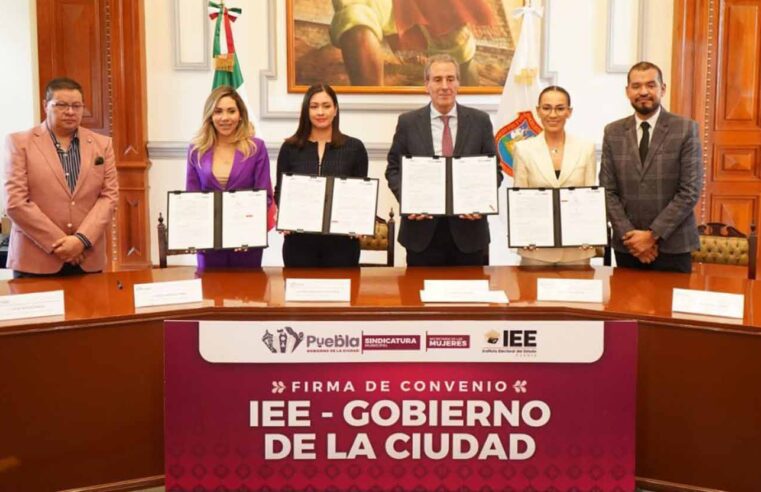 Fortalece Pepe Chedraui coordinación institucional con firma de convenio con IEE