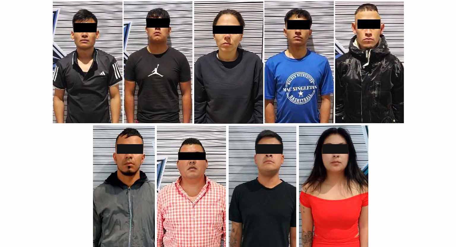 Fuerzas de seguridad debilitan a grupo delictivo con detención de nueve integrantes