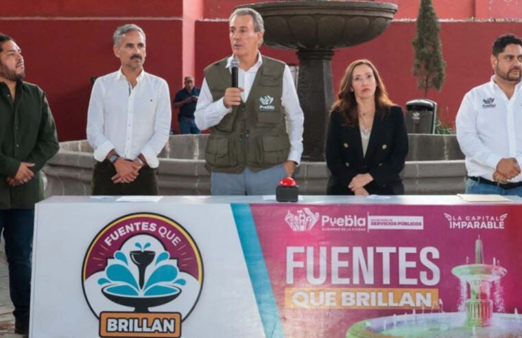 Inaugura Pepe Chedraui mantenimiento integral de fuente en Parque Gutierre de Cetina para bienestar de las familias