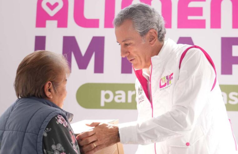 Pepe Chedraui y MariElise Budib recorren la capital entregando apoyos alimentarios con el programa “Alimentación Imparable”