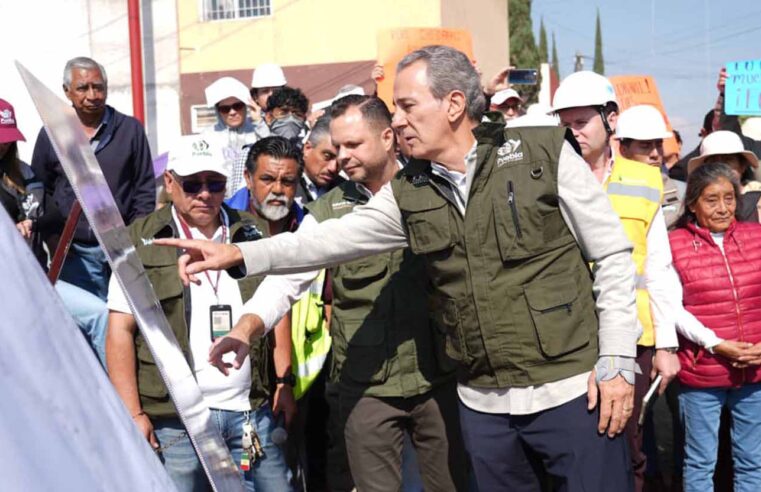 Supervisa Pepe Chedraui trabajos de rehabilitación vial en Camino Viejo a Balcones