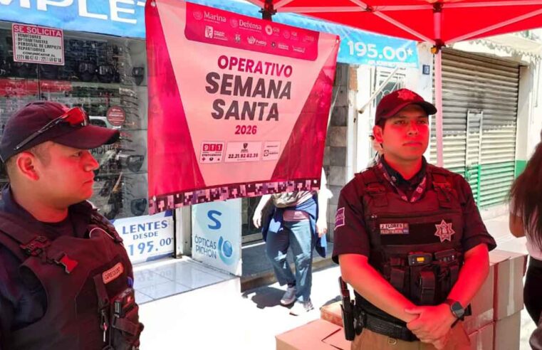 Alta afluencia en la ciudad de Puebla por actividades de Viernes Santo, reporta Gobierno de la Ciudad