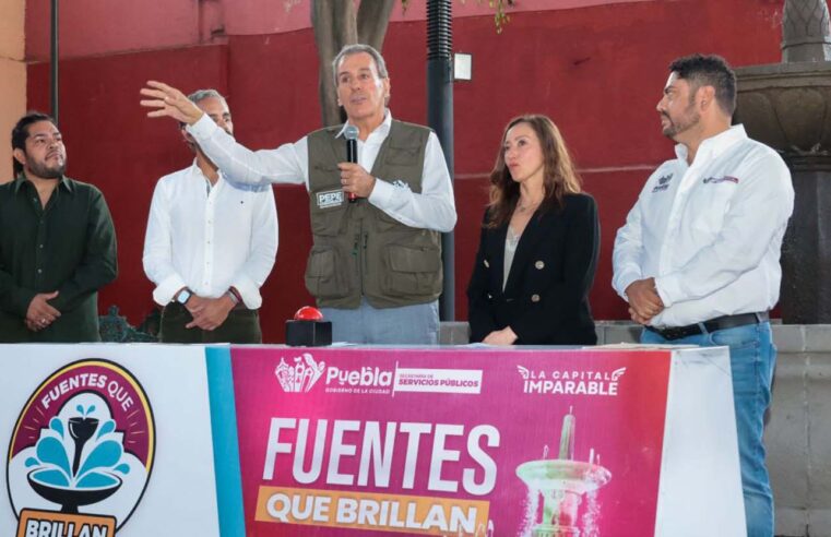 Avanza Gobierno de la Ciudad con la estrategia “Fuentes que Brillan”