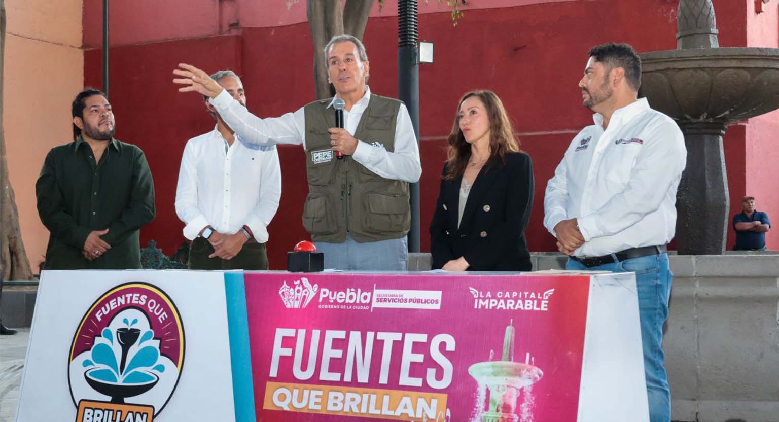 Avanza Gobierno de la Ciudad con la estrategia “Fuentes que Brillan”