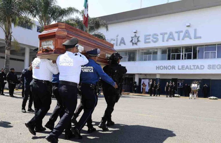 Con honor y respeto, despide SSP a policía fallecido en cumplimiento del deber