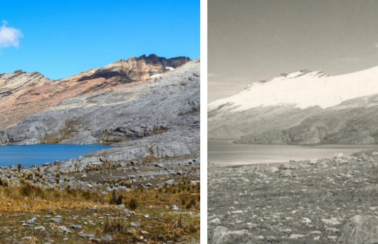 Desaparición del glaciar Cerros de la Plaza en Colombia por el cambio climático