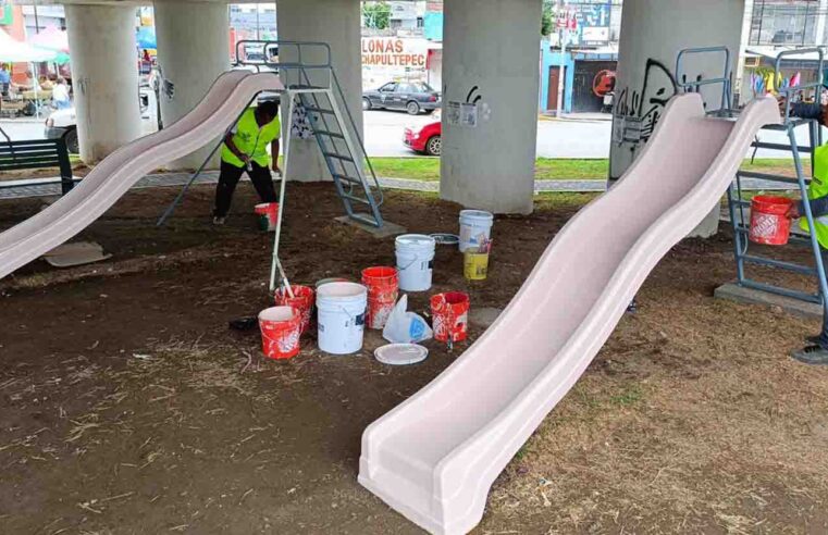 Fortalece Gobierno de la Ciudad mantenimiento al mobiliario urbano para espacios dignos