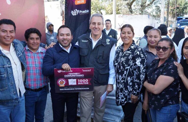 Impulsa Pepe Chedraui estrategia integral de bacheo en juntas auxiliares de la capital