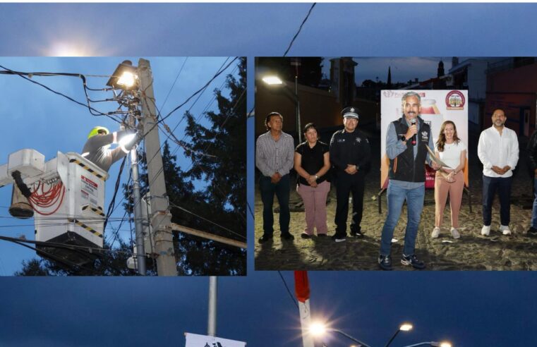 Llega Puebla Brilla al Barrio del Alto con modernización de 141 luminarias con LED