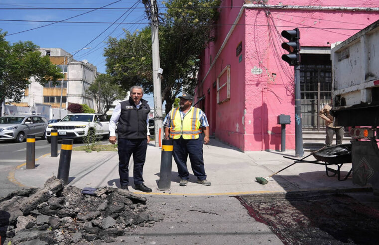 Pepe Chedraui supervisó los trabajos de bacheo para mejorar la movilidad en la ciudad