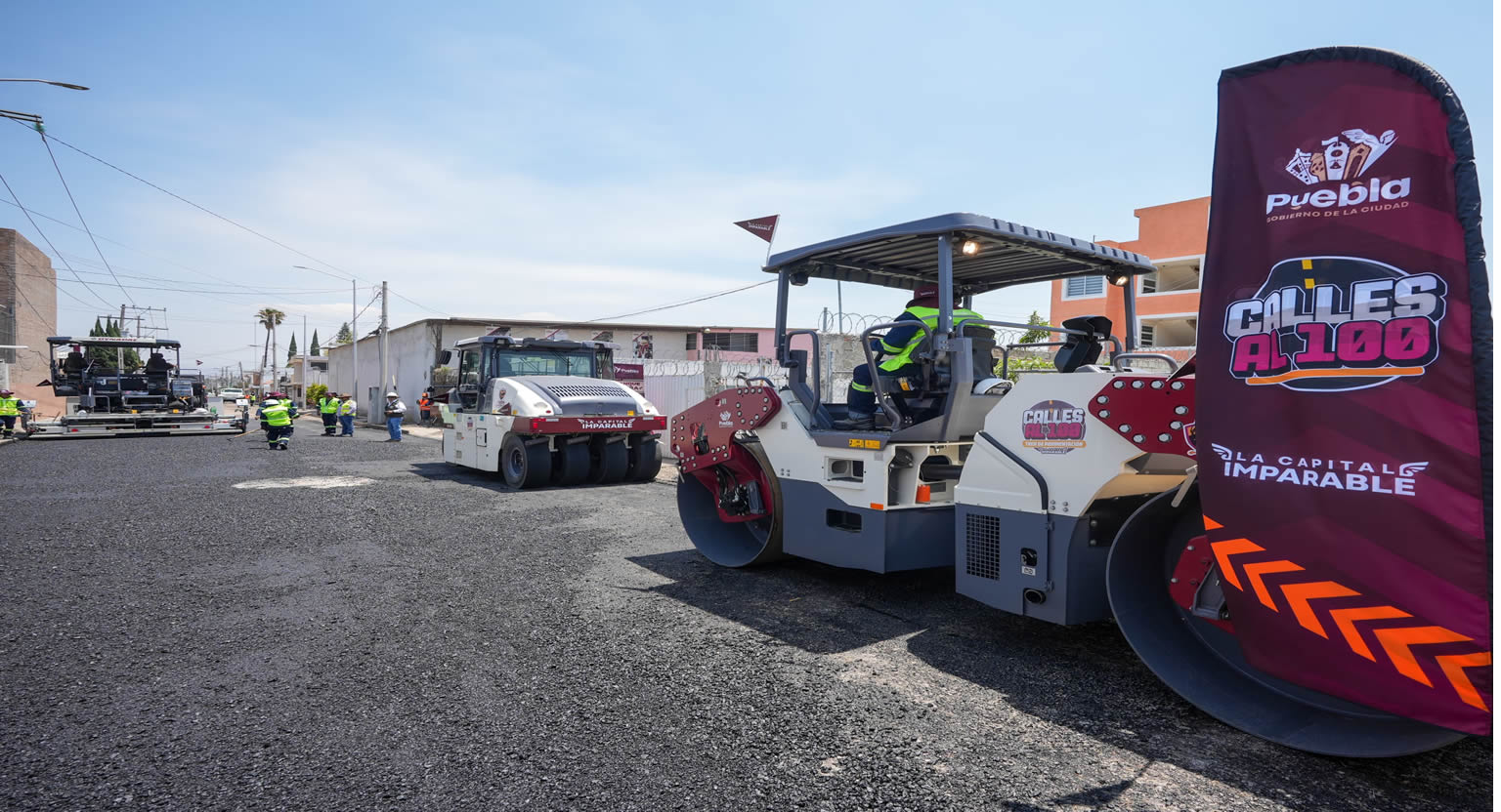 Presenta el presidente municipal, Pepe Chedraui Tren Capitalino de Pavimentación