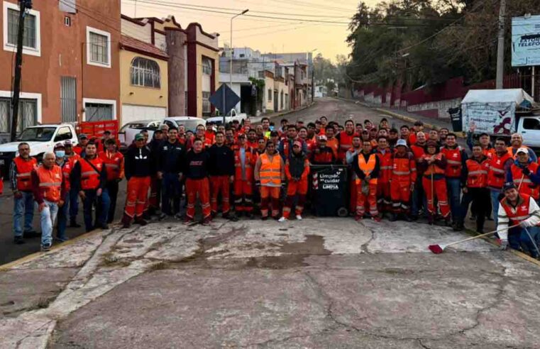 Realiza Gobierno de la Ciudad labores de limpieza en la zona de El Calvario