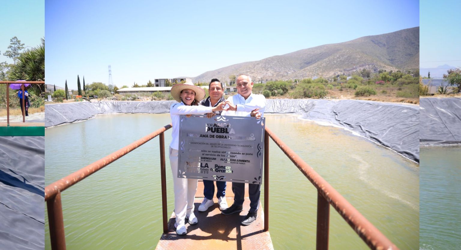 Recibe UTTECAM placa correspondiente a la dignificación de su jagüey