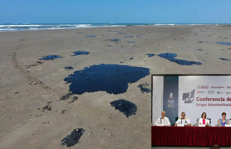 Reconoce Petróleos Mexicanos que un oleoducto causó derrame en Golfo de México