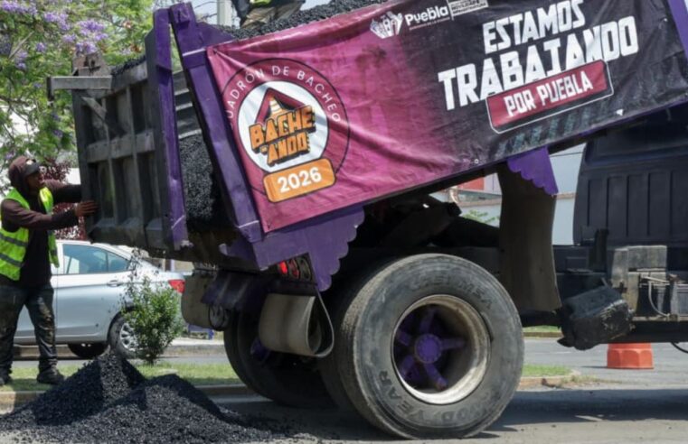 Refuerza Pepe Chedraui acciones de bacheo Puebla capital