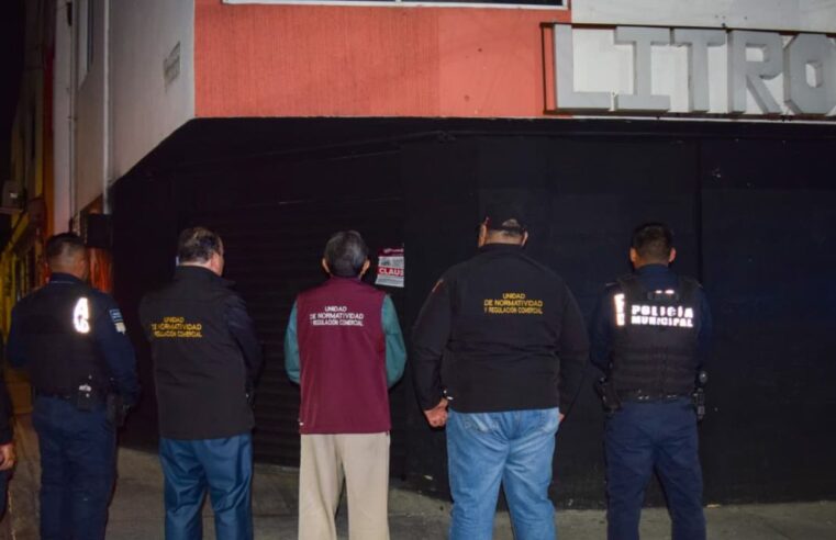 Refuerza gobierno de Pepe Chedraui el orden con clausura de cinco bares en la zona de CU