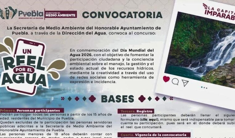 Gobierno de Pepe Chedraui lanza convocatoria “Un Reel por el Agua”