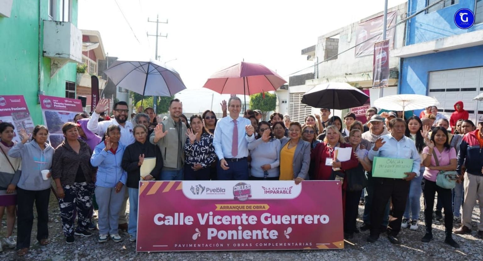 Arranca Pepe Chedraui trabajos de pavimentación en la Junta Auxiliar de San Jerónimo Caleras