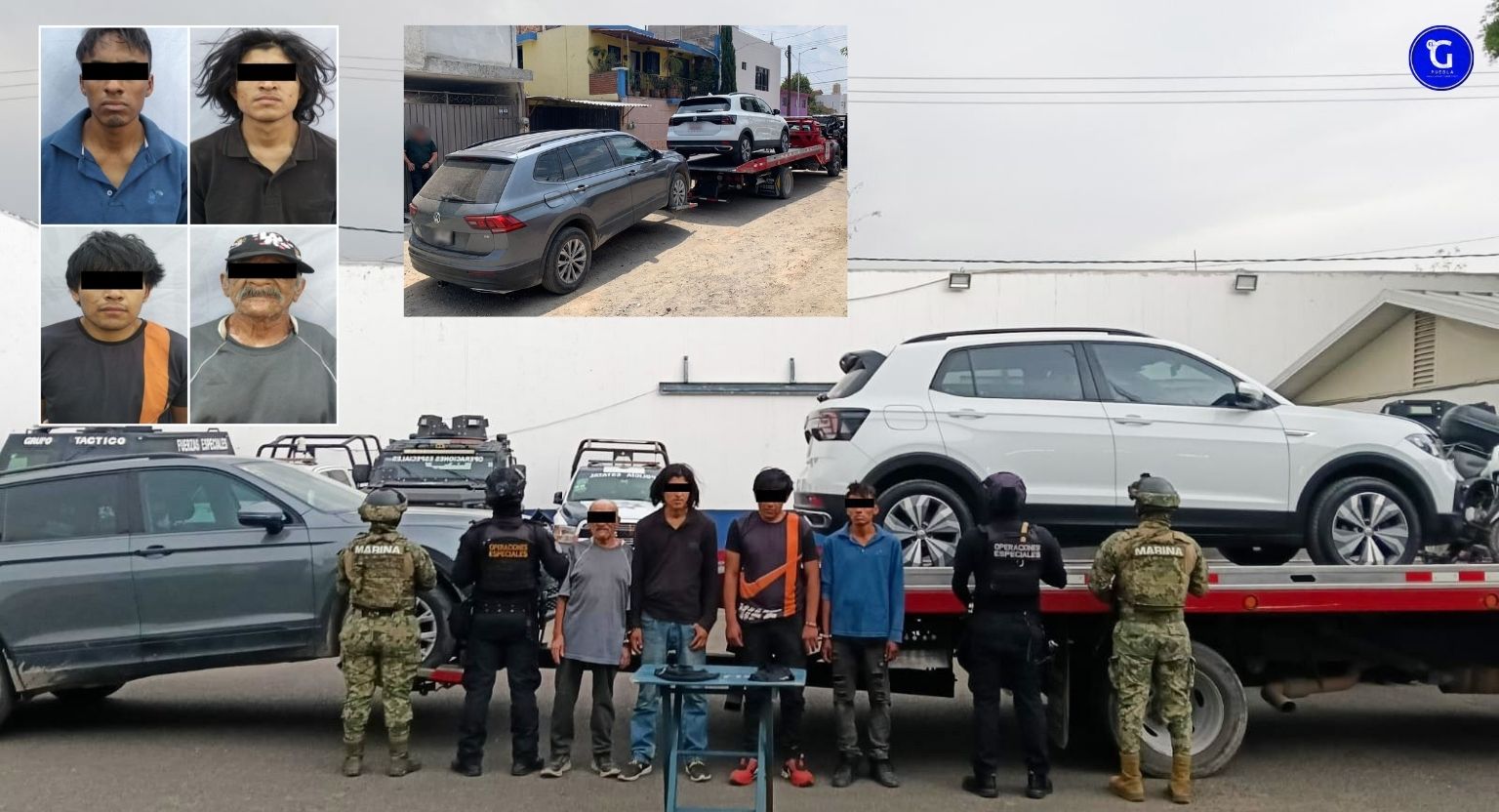 En acción contra el robo de vehículo, fueron detenidos cuatro hombres