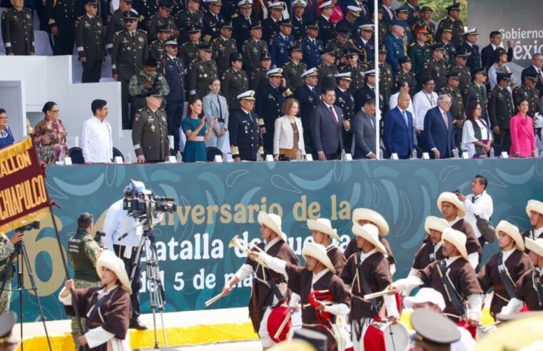En unidad, con patriotismo y orden se realzó el desfile del 5 de mayo