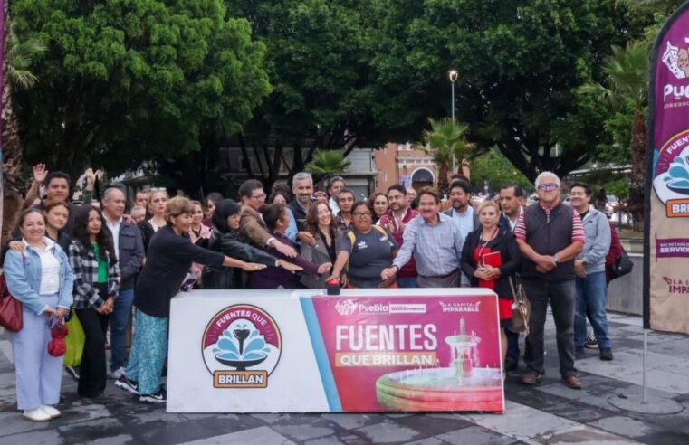Gobierno de Pepe Chedraui suma cuatro rehabilitaciones más con “Fuentes que Brillan”