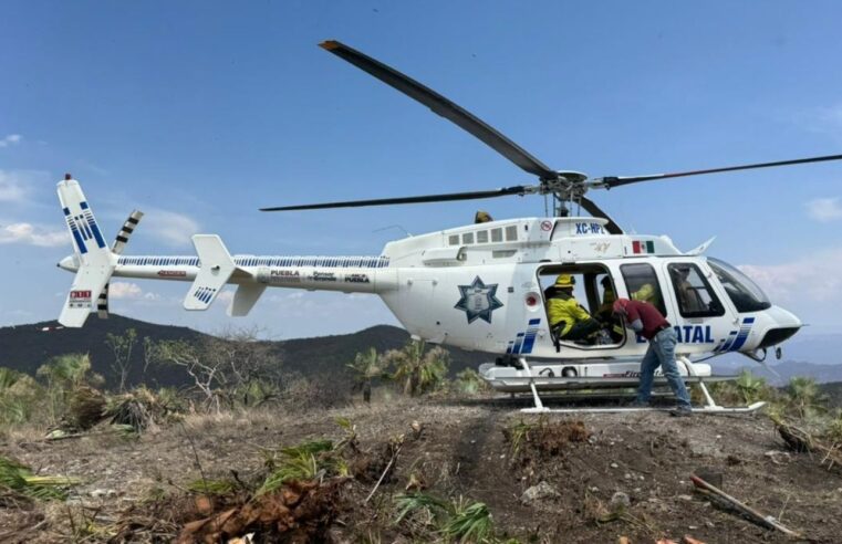 Gobierno del Estado continúa combate de incendio en la Mixteca