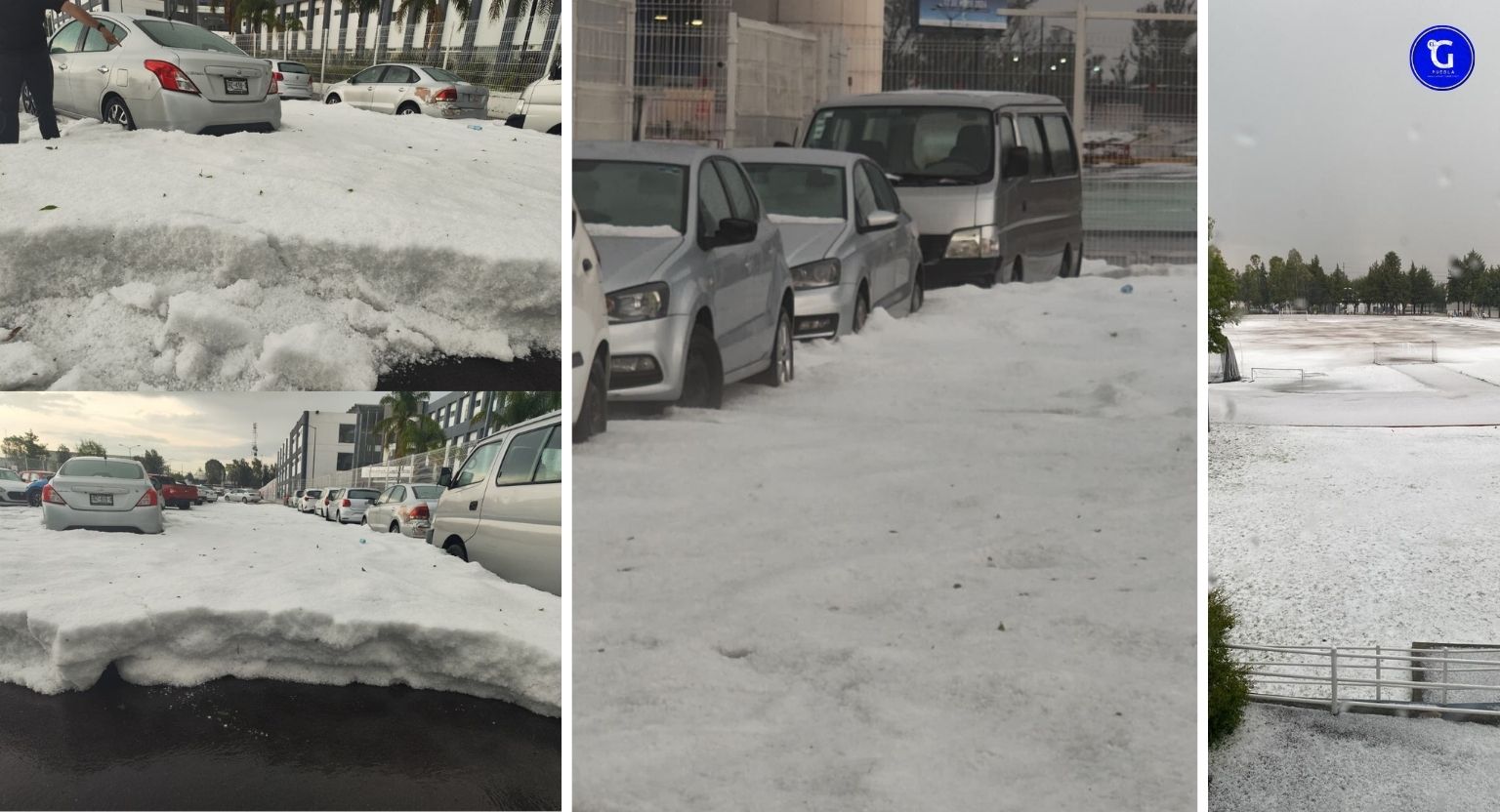 Gobierno del estado de Puebla activó protocolos tras granizada
