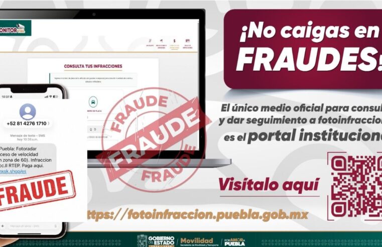 Gobierno estatal alerta sobre mensajes fraudulentos de multas por exceso de velocidad