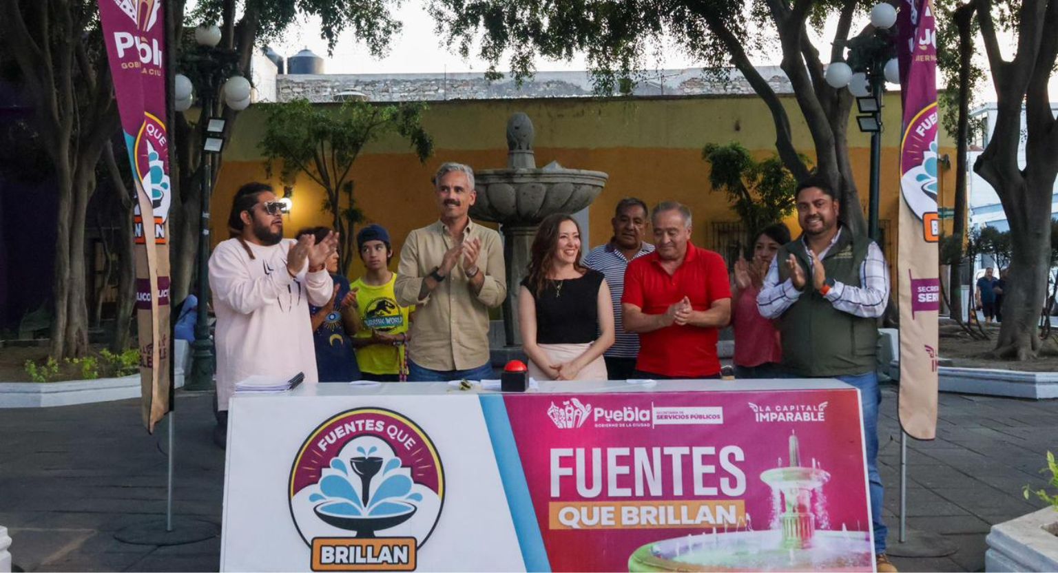 Inaugura Gobierno de Pepe Chedraui mantenimiento integral de fuente del parque Luis Donaldo Colosio Murrieta