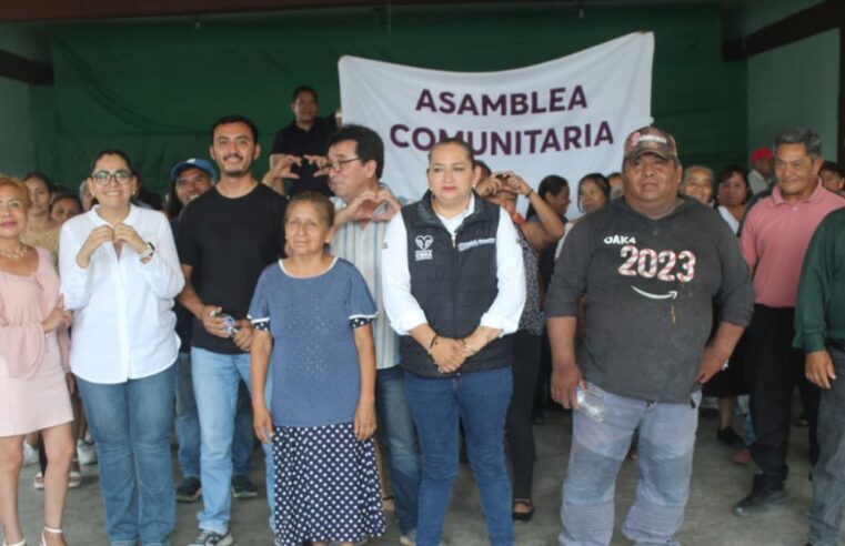 Junto al pueblo, Guadalupe Vargas impulsa obras que transforman comunidades de Xicotepec