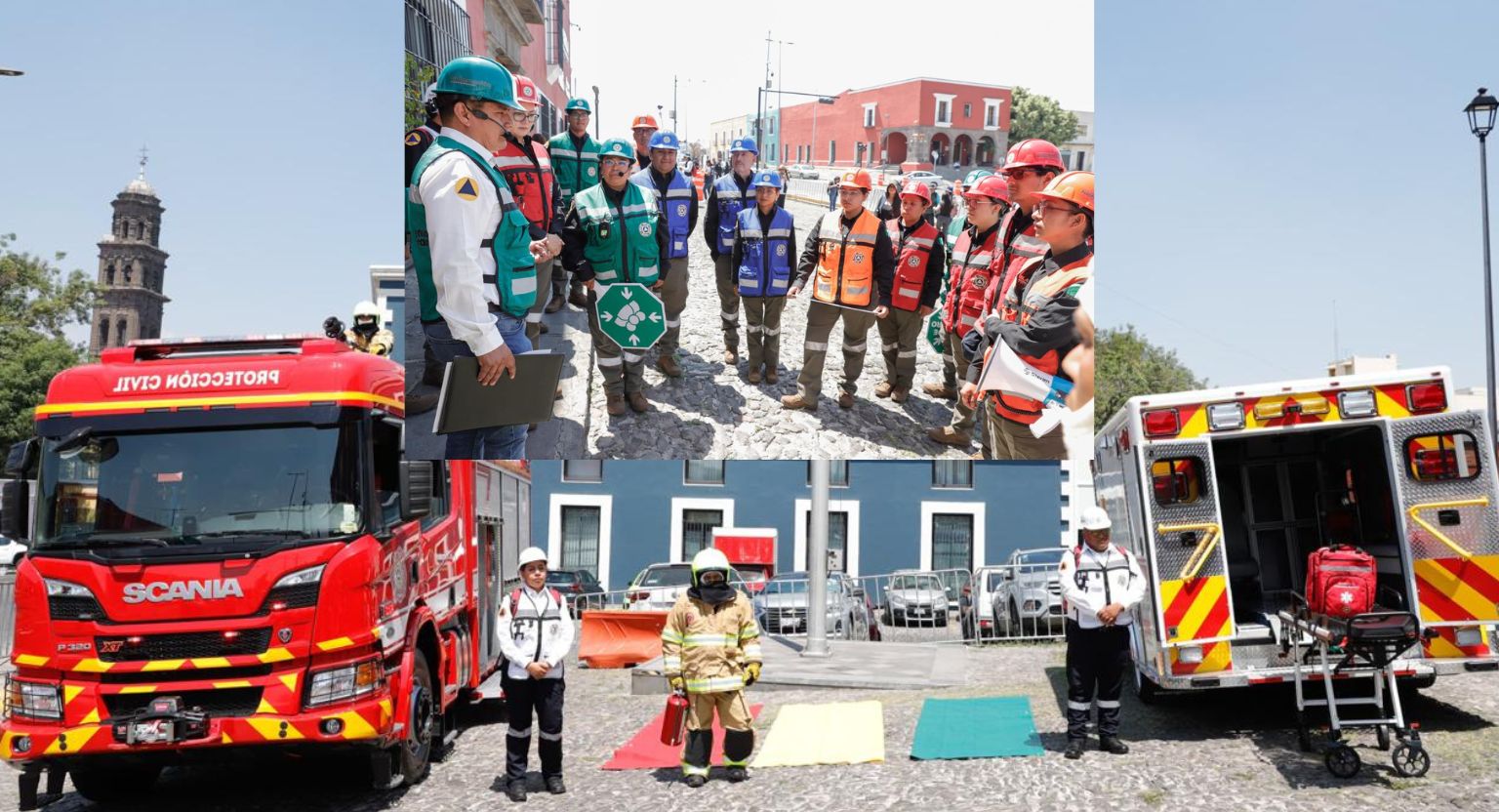Más de 1.6 millones de poblanos participan en el Primer Simulacro Nacional 2026