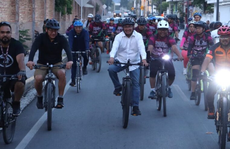 Participa diputado Pável Gaspar en Rodada Nocturna San Nicolás Tolentino–San Carlos