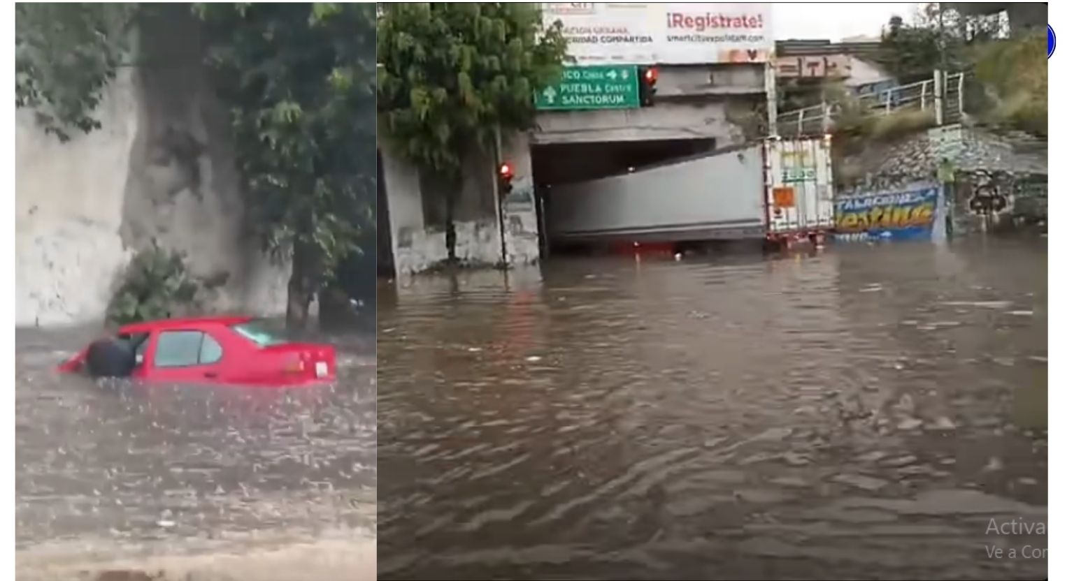 Primeras víctimas de las lluvias en Puebla y algunos municipios en la zona metropolitana