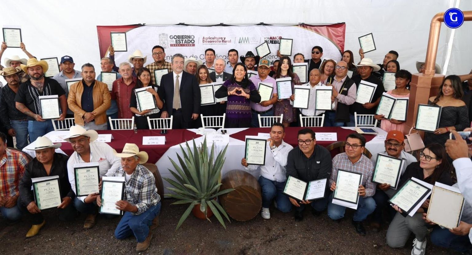 Puebla consolida liderazgo nacional en producción de mezcal con 91 medallas