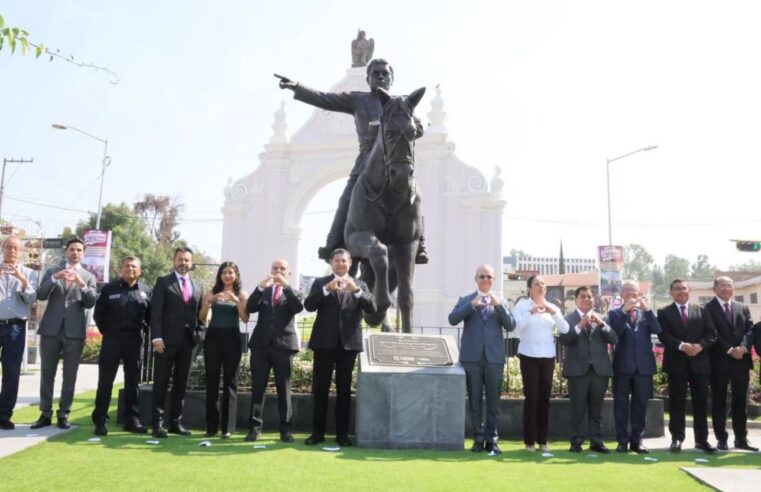 Rehabilita gobierno del estado El Arco de Loreto y devela escultura de Ignacio Zaragoza