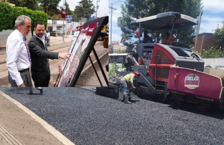 Acelera Pepe Chedraui transformación vial con el Tren Capitalino de Pavimentación